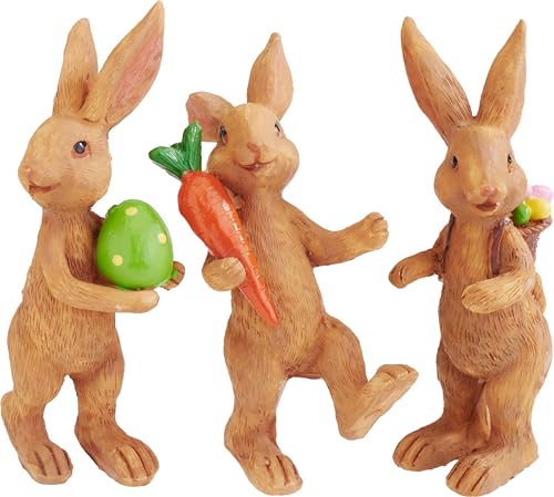 VBS Hase Fridolin 3er Set Miniaturen 7.5-9.5 cm bemalt aus Polyresin ideal für Ostern Detailreiche Dekofigur Osterhase Sammlerfigur VBS Hase Fridolin 3er Set Miniaturen 7.5-9.5 cm bemalt aus Polyresin ideal für Ostern Detailreiche Dekofigur Osterhase Sammlerfigur von VBS