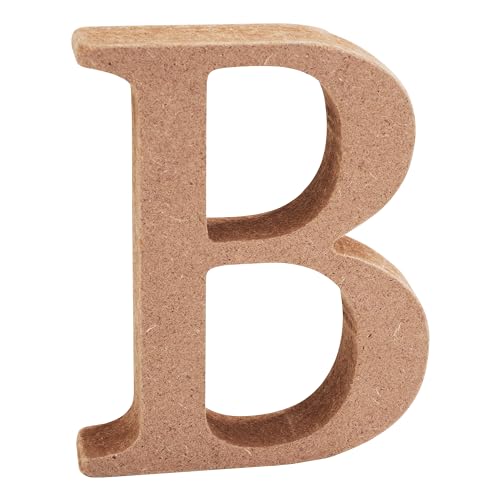 VBS Holz-Buchstaben MDF 8x1,5cm unbehandelt Buchstabe "B" von VBS