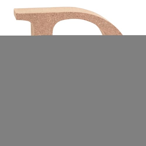 VBS Holz-Buchstaben MDF 8x1,5cm unbehandelt Buchstabe "D" von VBS