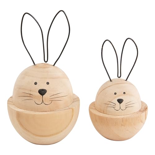VBS Holz-Hasen Mopsy und Flopsy 2er-Set 12-15cm Osterdeko Hasen-Deko Gartendeko Aufsteller Holzdeko VBS Holz-Hasen Mopsy und Flopsy 2er-Set 12-15cm Osterdeko Hasen-Deko Gartendeko Aufsteller Holzdeko von VBS