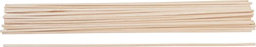 VBS Holz-Rundstäbe 30cm lang Natur unbehandelt Ø 3 mm, 30 Stück von VBS