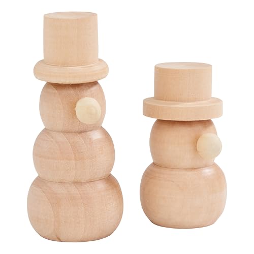 VBS Holz-Schneemänner 2 Stück 6,8cm und 5cm Dekofigur Weihnachtsfigur Figur Bastelfigur DIY VBS Holz-Schneemänner 2 Stück 6,8cm und 5cm Dekofigur Weihnachtsfigur Figur Bastelfigur DIY von VBS