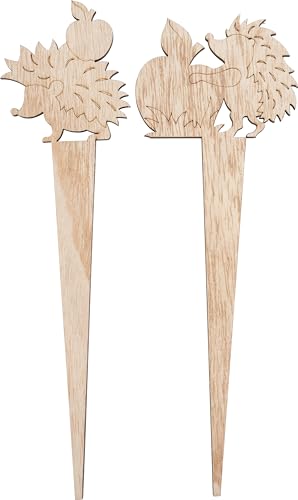 VBS Holz-Stecker "Igel", 2er-Set von VBS