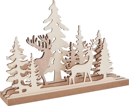 VBS Holz-Steckmotiv Rentiere im Wald, 4-teilig, Weihnachtsdeko zum Basteln, DIY Winterdeko VBS Holz-Steckmotiv Rentiere im Wald, 4-teilig, Weihnachtsdeko zum Basteln, DIY Winterdeko von VBS