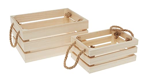 VBS Holzkisten mit Latten, 2er-Set, Sperrholz VBS Holzkisten mit Latten, 2er-Set, Sperrholz von VBS
