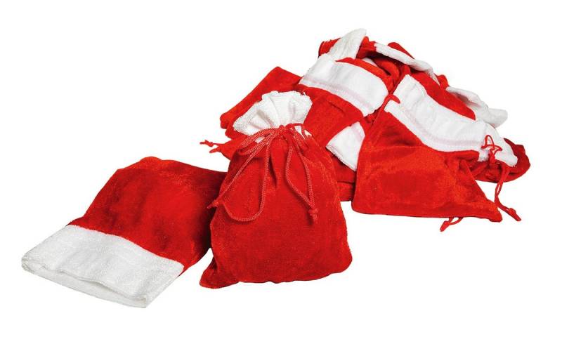 VBS Kalender zum Selbstbasteln Samtbeutel, rot-weiß von VBS