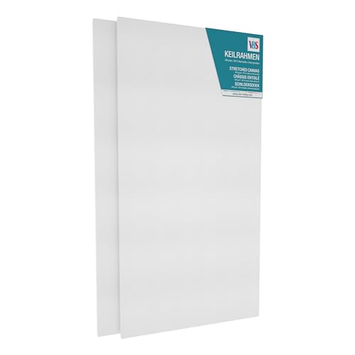 VBS Keilrahmen 60 cm x 30 cm 2er-Set Leinwand Rahmen Acrylmalerei Ölfarben Acrylgießen Maluntergrund VBS Keilrahmen 60 cm x 30 cm 2er-Set Leinwand Rahmen Acrylmalerei Ölfarben Acrylgießen Maluntergrund von VBS
