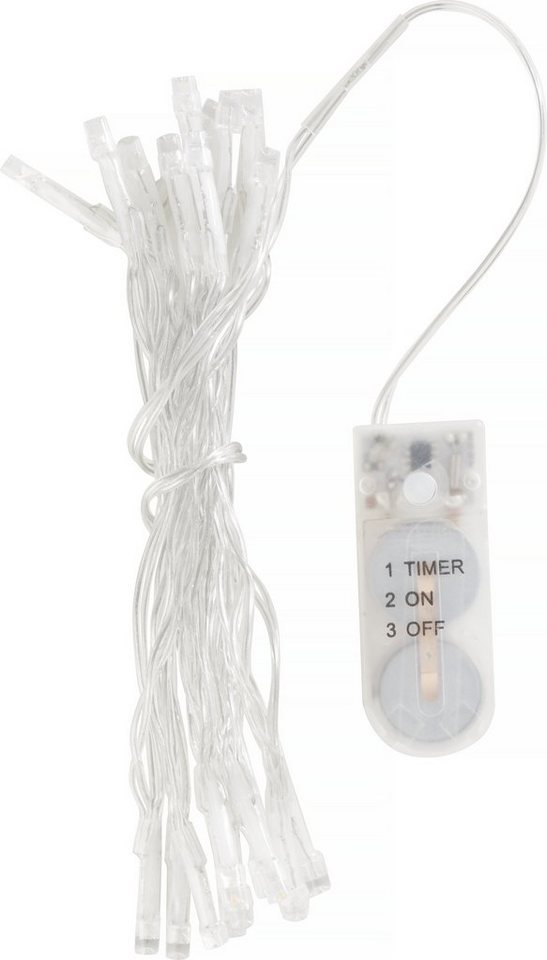 VBS Lichterkette Mini-LED-Lichterkette, mit Timer und Knopfzellen von VBS