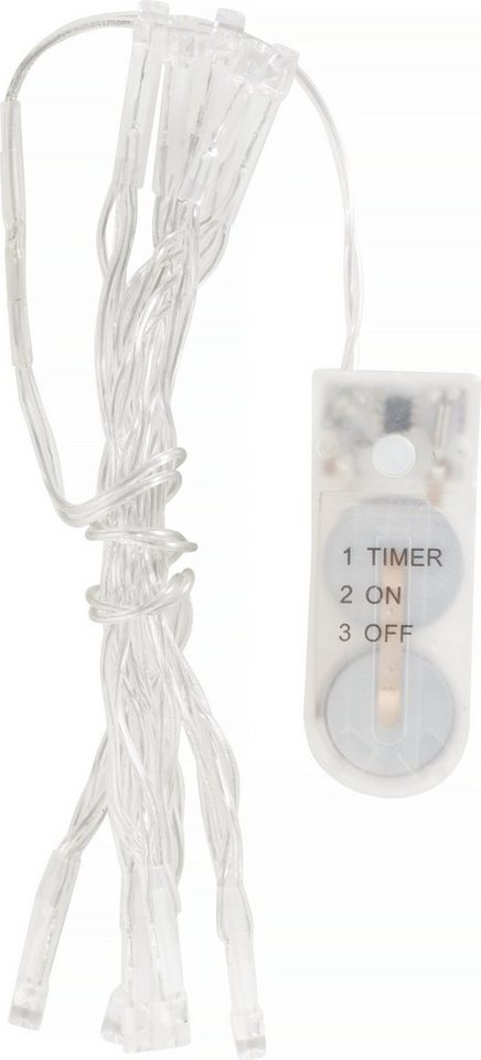 VBS Lichterkette Mini-LED-Lichterkette, mit Timer und Knopfzellen von VBS