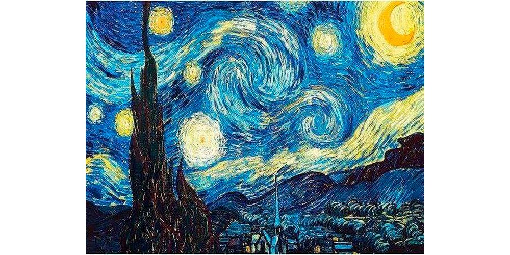 VBS Malvorlage Malen nach Zahlen Van Gogh Sternennacht, 40 cm x 50 cm auf Keilrahmen von VBS