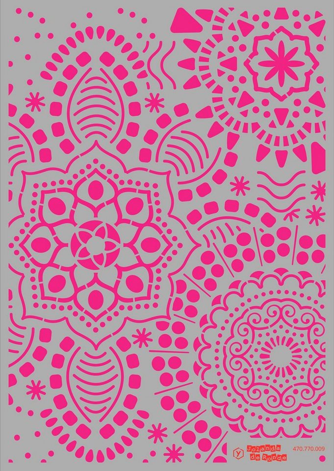 Pronty Crafts Malschablone Schablone Mandala Flowers, A4 Pronty Crafts Malschablone Schablone Mandala Flowers, A4 von Pronty Crafts