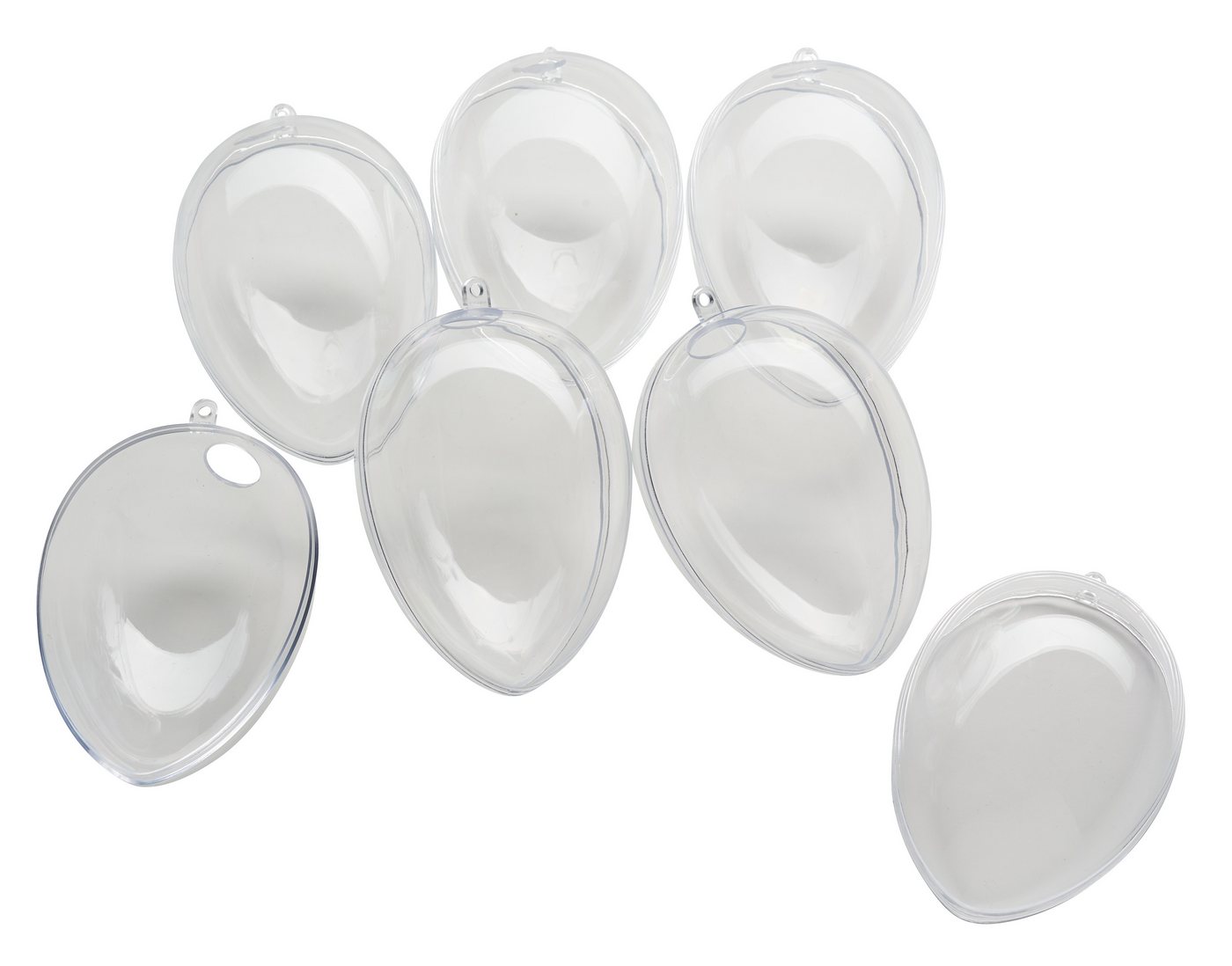 VBS Osterei Acryl-Eier mit Bohrung (6 St), 6er-Pack von VBS