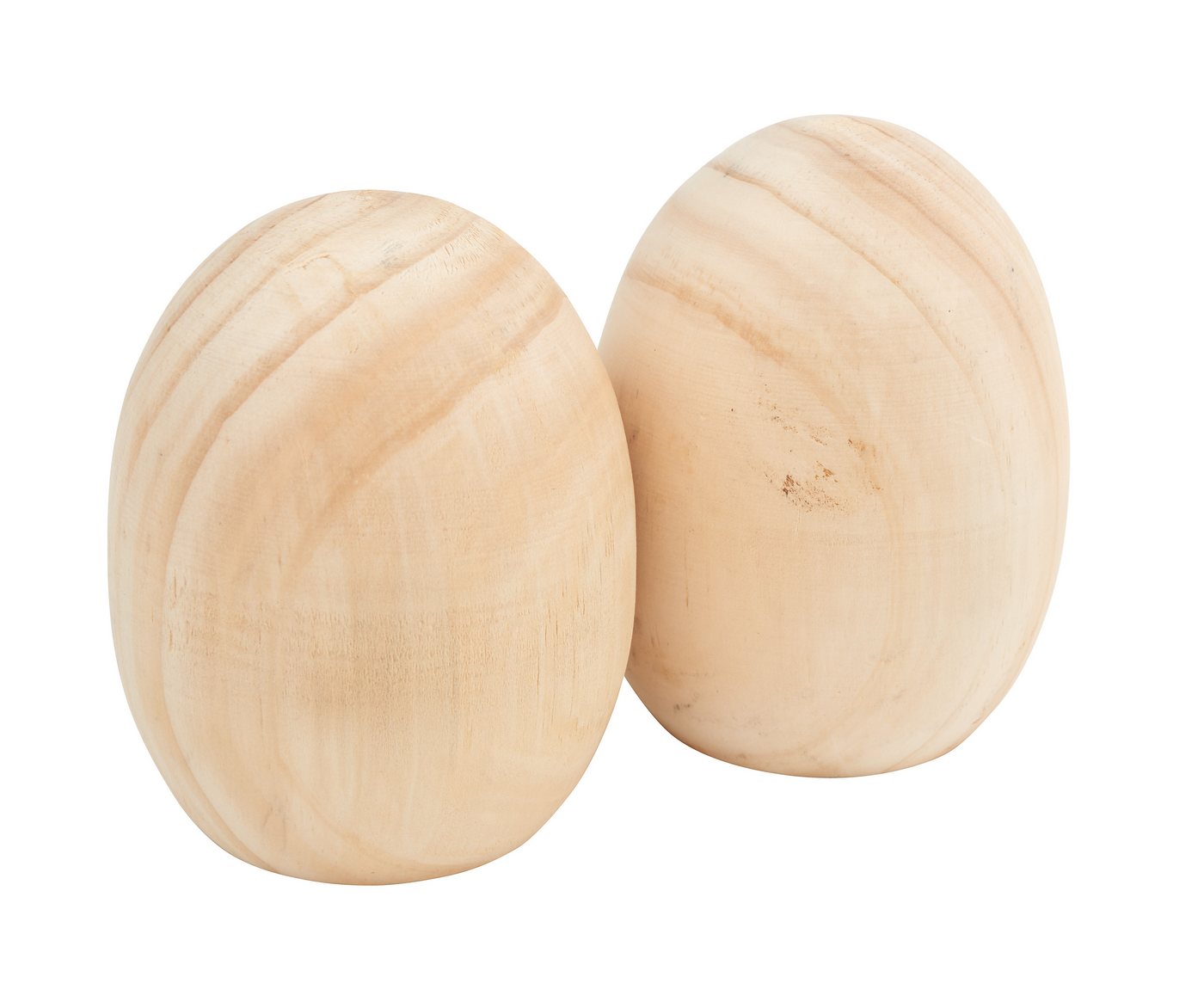 VBS Osterei Holz-Eier 8 cm x 6,5 cm (2 St), 2 Stück von VBS