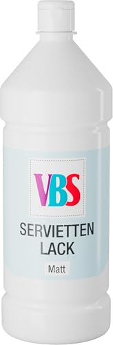 VBS Serviettenlack Matt 100-1000ml Lichtecht Wasserfest auf Wasserbasis Geruchsneutral Servietten Lack Kleber 100 ml VBS Serviettenlack Matt 100-1000ml Lichtecht Wasserfest auf Wasserbasis Geruchsneutral Servietten Lack Kleber 100 ml von VBS