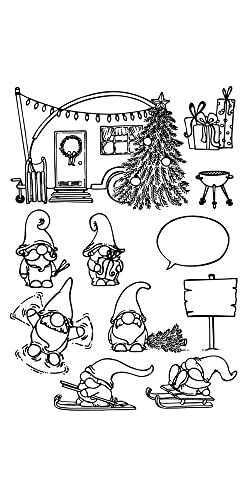 VBS Silikonstempel Wichtel 11 Stück Kartengestaltung Scrapbooking von VBS