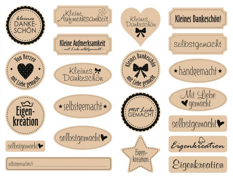 MEYCO Hobby Sticker Selbstgemacht, 42 Stück von MEYCO Hobby