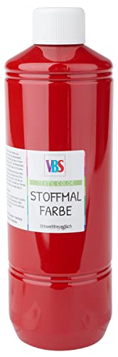 VBS Stoffmalfarbe, 500 ml Rot von VBS
