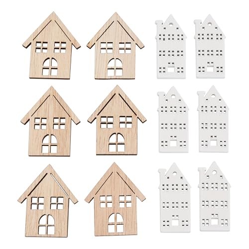 VBS Streuteile Häuser, 3-3,5 cm, 12 Stück, ideal für Dekoration, Bastelprojekte, Tischdeko, DIY Herbstdekorationen VBS Streuteile Häuser, 3-3,5 cm, 12 Stück, ideal für Dekoration, Bastelprojekte, Tischdeko, DIY Herbstdekorationen von VBS