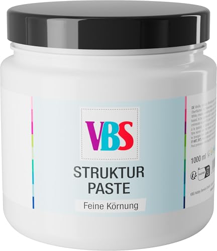 VBS Strukturpaste Feine Körnung deckend Pinsel Spachtel lichtecht wasserverdünnbar geruchsneutral Modellierpaste Leinwand 230 ml VBS Strukturpaste Feine Körnung deckend Pinsel Spachtel lichtecht wasserverdünnbar geruchsneutral Modellierpaste Leinwand 230 ml von VBS