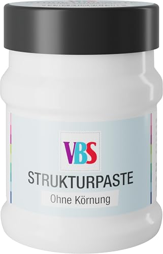 VBS Strukturpaste Ohne Körnung 230 ml deckend lichtecht wasserverdünnbar geruchsneutral Spachtel Pinsel Modellierpaste Leinwand 230 ml VBS Strukturpaste Ohne Körnung 230 ml deckend lichtecht wasserverdünnbar geruchsneutral Spachtel Pinsel Modellierpaste Leinwand 230 ml von VBS