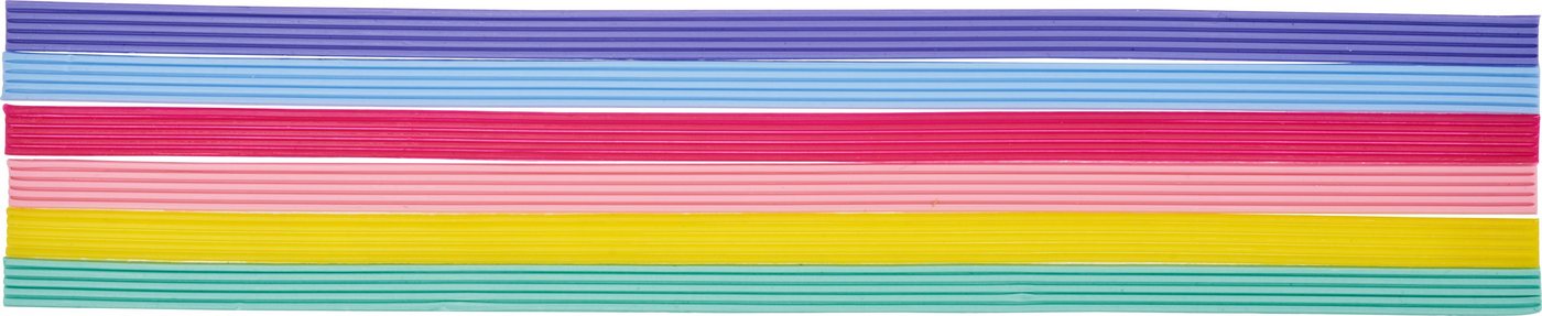 Heyda Stumpenkerze Wachsstreifen Pastell, 20 x 0,1 cm, 30 Stück Heyda Stumpenkerze Wachsstreifen Pastell, 20 x 0,1 cm, 30 Stück von Heyda