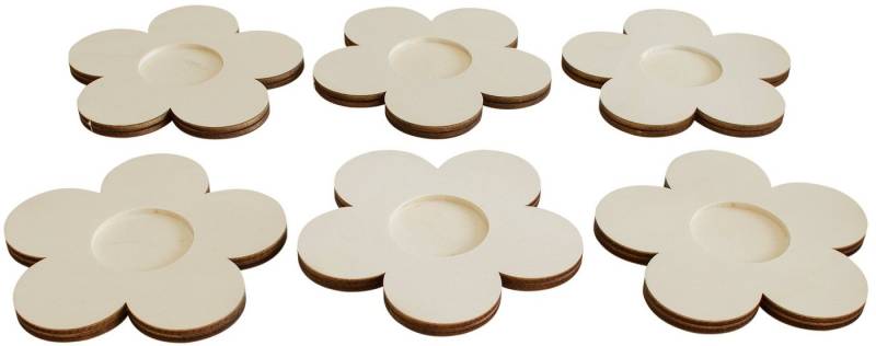 VBS Teelichthalter Blume, 6er-Set von VBS