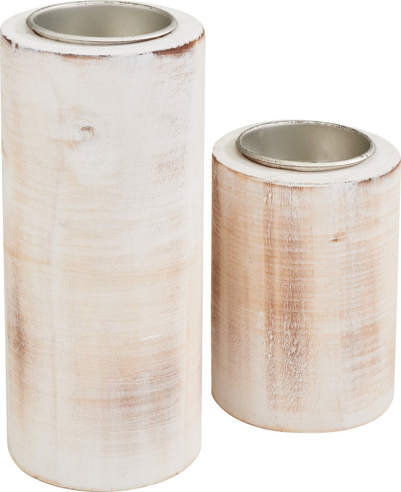 VBS Teelichthalter Deko-Holz-Teelichthalter, 2er-Set von VBS