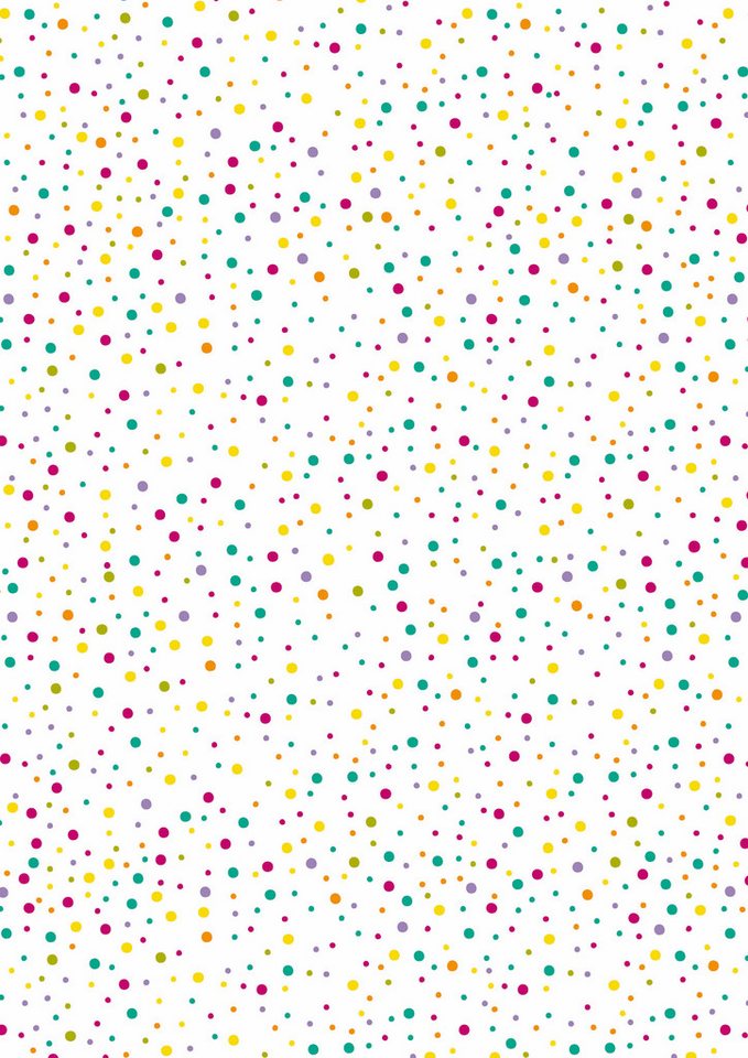 MarpaJansen Transparentpapier Regenbogen Punkte, 50 cm x 60 cm von MarpaJansen