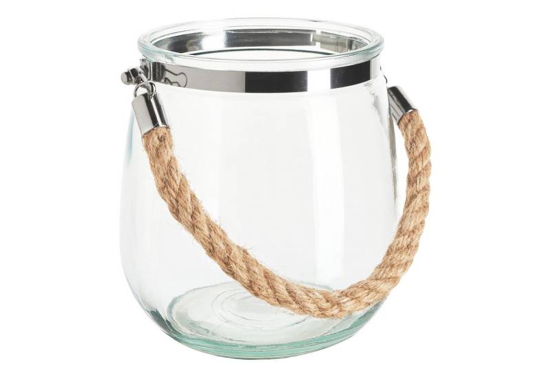 VBS Windlicht Windlicht-Glas mit Kordel, ca. H 14 cm von VBS
