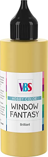 VBS Window Color 85ml Fensterfarbe Glasmalfarbe Malfarbe viele Farben Gold von VBS