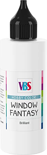 VBS Window Color 85ml Fensterfarbe Glasmalfarbe Malfarbe viele Farben Kontur-Weiß von VBS