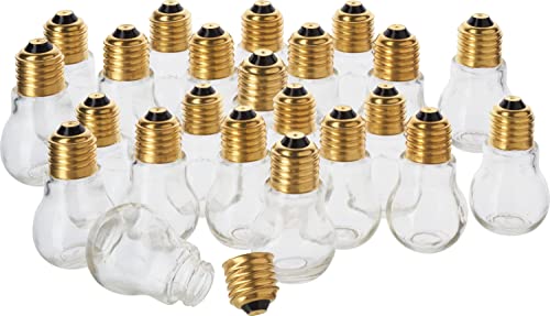 VBS XXL 24er-Pack Deko-Glühbirnen aufschraubbar 4,5x8cm Glühbirne Deko-Lampe Beleuchtung von VBS