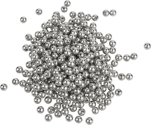 VBS XXL Wachsperlen 320 Stück ø 8mm Perlenstern Schmuck Basteln Perlen Silber von VBS