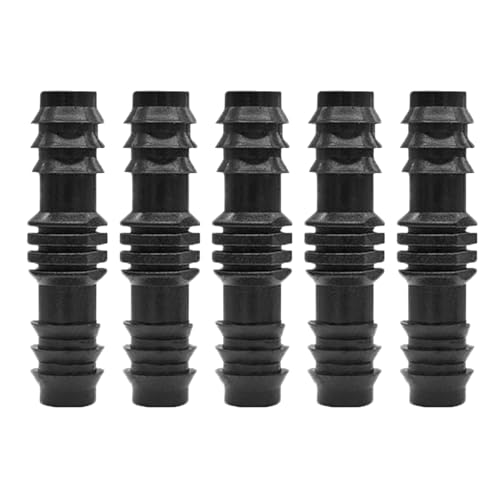 VBSYUYQ Automatische Bewässerungsreparatur für den Garten, gerade Stachelverbinder für die Verwendung mit Standard-13/16 mm LDPE-Wasserversorgungsrohren (5 Stück) von VBSYUYQ