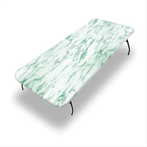 VBTGVE Marmor-Tischdecke, Marmor-Textur, waschbare Picknick-Tischdecke, flexible Tischdecke, passend für rechteckige Tische, 76,2 x 213,4 cm von VBTGVE