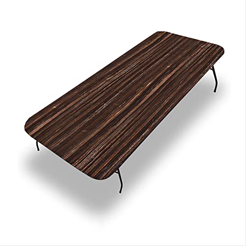 VBTGVE Rechteckige Marmor-Tischdecke, Marmor-Textur, waschbare Picknick-Tischdecke, flexible Tischdecke, passend für rechteckige Tische mit den Maßen 111,8 x 193 cm von VBTGVE