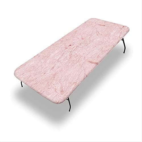 VBTGVE Rechteckige Marmor-Tischdecke, Marmor-Textur, waschbare Picknick-Tischdecke, flexible Tischdecke, passend für rechteckige Tische mit den Maßen 111,8 x 193 cm von VBTGVE