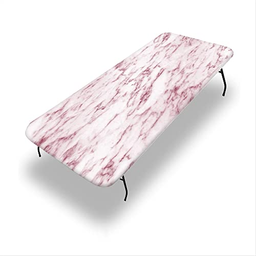 VBTGVE Rechteckige Tischdecke aus Marmor, Marmor-Textur, waschbare Picknick-Tischdecke, flexible Tischdecke, passend für rechteckige Tische mit den Maßen 91,4 x 271,8 cm von VBTGVE