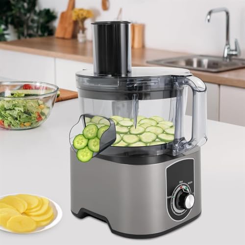 VBVARV Elektrische Küchenmaschine Mit Griff 3 in 1 600 -W -Gemüsewürflermaschine Multifunktionaler Lebensmittel -Slicer Für Heimrestaurant von VBVARV