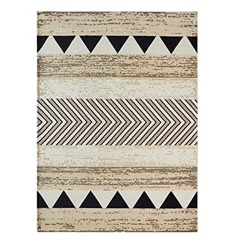 VCADEN Teppich Taracarpet Bequemer Teppich Moderner Einfacher Geometrischer Rechteckiger Teppich Wohnzimmer Wohnzimmerteppich Teppichen (Color : Bronze, Size : 120x180cm) von VCADEN