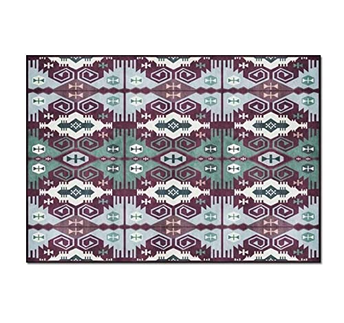 VCADEN Teppich Taracarpet Heimteppiche, Weicher Teppich, Geometrie-Teppich, Wohnzimmer, Schlafzimmer, Dekoration Wohnzimmerteppich Teppichen (Color : A, Size : 80X120CM) von VCADEN