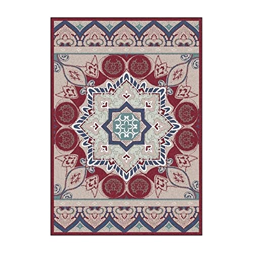 VCADEN Teppich Taracarpet Home Area Rug Rechteckiger Teppich Blumen Für Wohnzimmer Schlafzimmer Wohnzimmerteppich Teppichen (Color : A, Size : 100X160CM) von VCADEN
