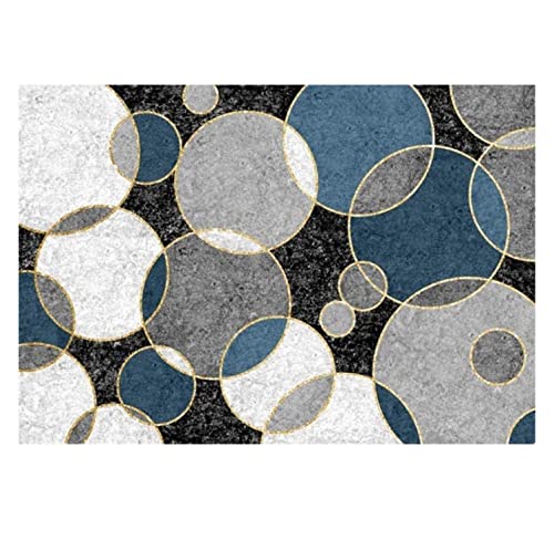 VCADEN Teppich Taracarpet Home Rug Rechteckiger Kreis-Muster-Teppich Für Wohnzimmer Schlafzimmer Wohnzimmerteppich Teppichen (Color : A, Size : 80X120CM) von VCADEN