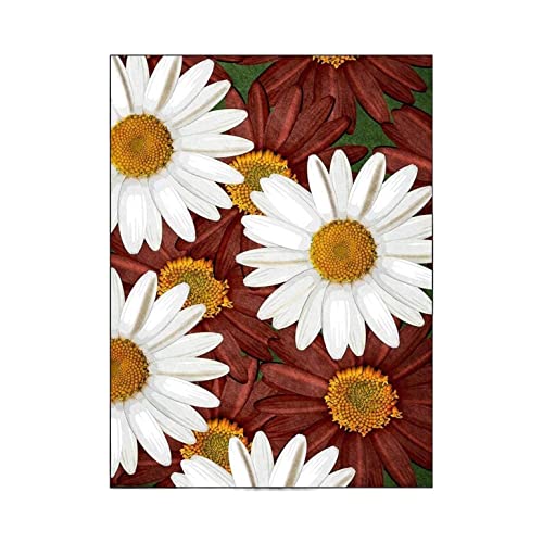 VCADEN Teppich Taracarpet Home Rugs Area Rug Weicher Teppich Sonnenblumenblumen Für Wohnzimmer Wohnzimmerteppich Teppichen (Color : A, Size : 80X160CM) von VCADEN