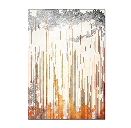 VCADEN Teppich Taracarpet Home Weicher Teppich Nordic Abstract Minimalist Lines Teppich Für Wohnzimmer Wohnzimmerteppich Teppichen (Color : A, Size : 80X160CM) von VCADEN
