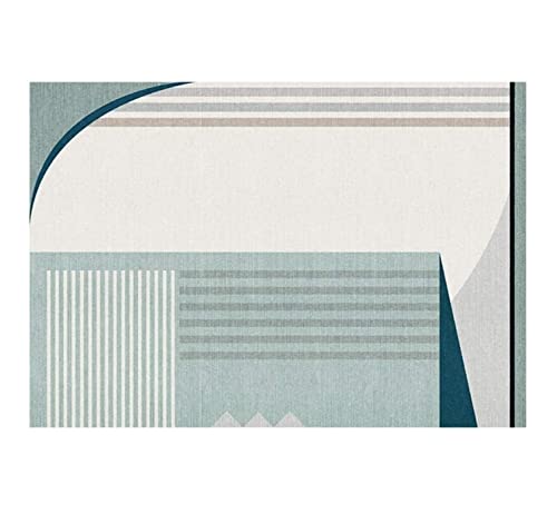 VCADEN Teppich Taracarpet Moderner Minimalistischer Geometrischer Teppich Schlafzimmer Teppich Sofa Couchtisch Wohnzimmerteppich Teppichen (Color : A, Size : 120 * 160cm) von VCADEN