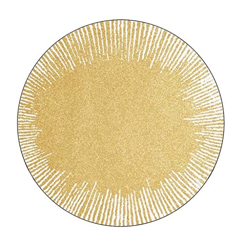 VCADEN Teppich Taracarpet Runder Teppich Teppiche für Wohnzimmer Schlafzimmer Teppiche rutschfeste Bodenmatte Wohnzimmerteppich Teppichen (Size : 31.4 inch/2.6ft) von VCADEN
