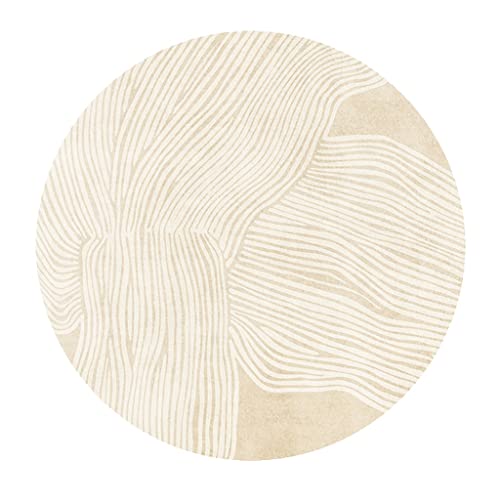 VCADEN Teppich Taracarpet Rutschfester runder Polyester-Teppich für Wohnzimmer, Arbeitszimmer, weicher Teppichboden Wohnzimmerteppich Teppichen (Color : A, Size : 39 inch/3.2 ft) von VCADEN
