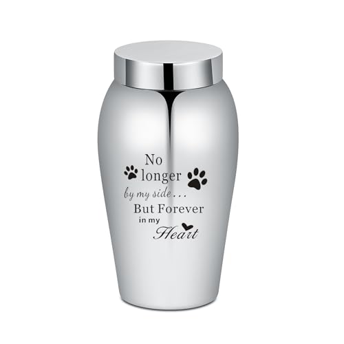 Groß Urnen für menschliche Asche Einäscherung Urnen für Hunde Katze Asche Edelstahl Urnen Funeral Memorial Keepsake für menschliche Haustier Asche Halter von VCCWYQK
