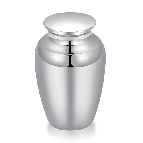 Kleine Urnen für menschliche Asche Edelstahl Keepsake Beerdigung Memorial Asche Halter Mini Kremation Urnen für Haustier menschliche Asche von VCCWYQK
